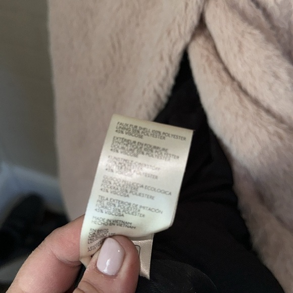 Free people coat cuff it faux fur pockets soft lined sash NEW small - Picture 8 of 8